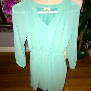 Beautiful bright Tiffany blue romper